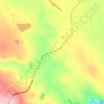 Shannon topographic map, elevation, terrain