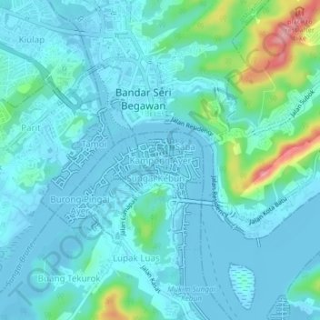Ayer Village topographic map, elevation, terrain