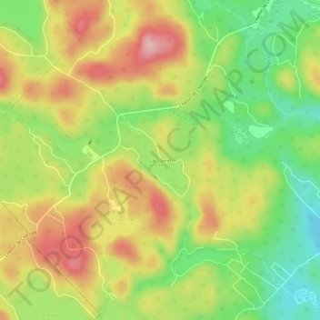 Lac-David topographic map, elevation, terrain