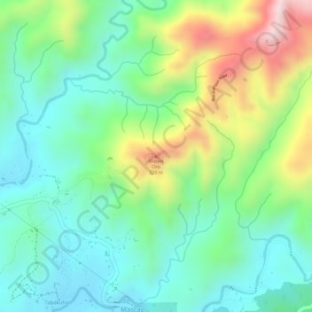 Mount Oro topographic map, elevation, terrain