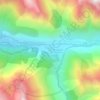 Les Chaussendents topographic map, elevation, terrain