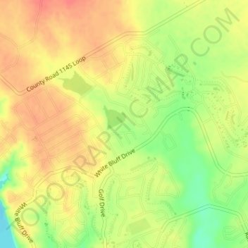 South Lake topographic map, elevation, terrain