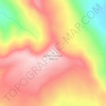Devil Mountain topographic map, elevation, terrain