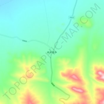Namco topographic map, elevation, terrain