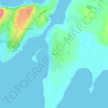 Erakor topographic map, elevation, terrain