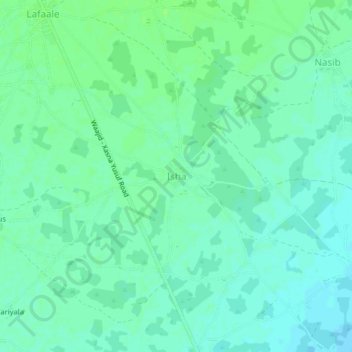 Isha topographic map, elevation, terrain