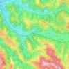 La Revelle topographic map, elevation, terrain
