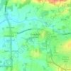 Goddards' Green topographic map, elevation, terrain