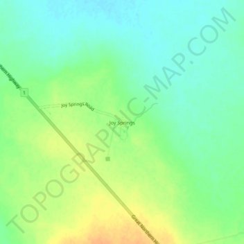 Joy Springs topographic map, elevation, terrain