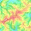 Durgates topographic map, elevation, terrain