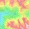 Super Barèges topographic map, elevation, terrain