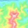 Vda. Quebrada Maria topographic map, elevation, terrain