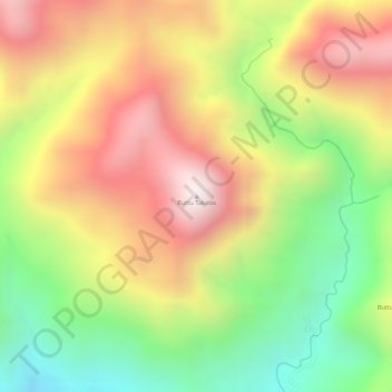 Buttu Takatio topographic map, elevation, terrain