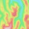 Simon's Seat topographic map, elevation, terrain