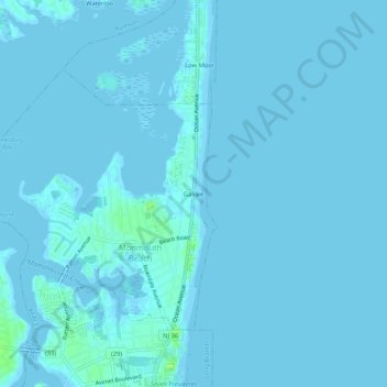 Galilee topographic map, elevation, terrain