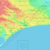Bournemouth topographic map, elevation, terrain