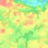 Kervac topographic map, elevation, terrain