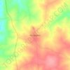Murombedzi topographic map, elevation, terrain