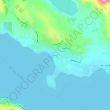 Manson topographic map, elevation, terrain