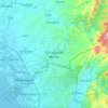 San Jose del Monte topographic map, elevation, terrain