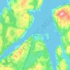 Kirkenes topographic map, elevation, terrain