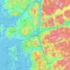 Gothenburg topographic map, elevation, terrain