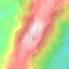 Jabal El Barouk topographic map, elevation, terrain