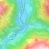 Amsteg topographic map, elevation, terrain
