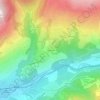Pré Berard topographic map, elevation, terrain