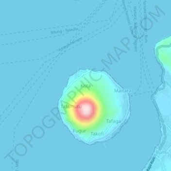 Kota topographic map, elevation, terrain