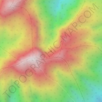 Mount Salak topographic map, elevation, terrain