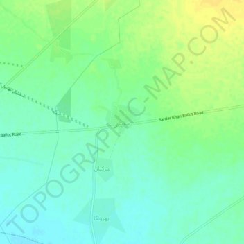 Santal topographic map, elevation, terrain
