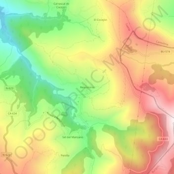 Resconorio topographic map, elevation, terrain
