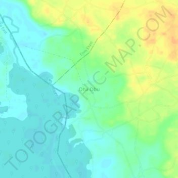 Oha Obu topographic map, elevation, terrain