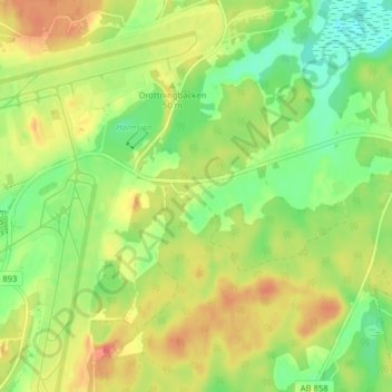 Altuna topographic map, elevation, terrain