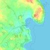 Garlieston topographic map, elevation, terrain