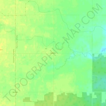 Leaton topographic map, elevation, terrain
