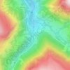 Biroulet topographic map, elevation, terrain