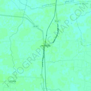 Sonaimuri topographic map, elevation, terrain