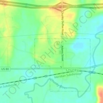 Germeny Lake Dam topographic map, elevation, terrain