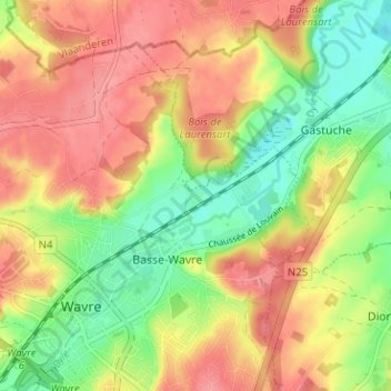 Le Culot topographic map, elevation, terrain