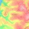 Mount Hawke topographic map, elevation, terrain