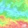 Cercido topographic map, elevation, terrain