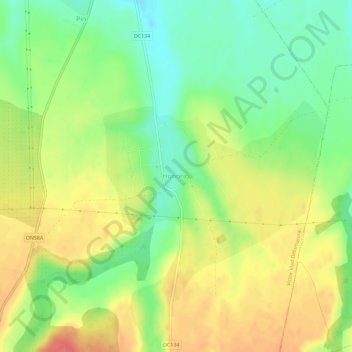 Honorici topographic map, elevation, terrain