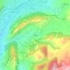 Treschatel topographic map, elevation, terrain