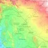 Cuautla topographic map, elevation, terrain
