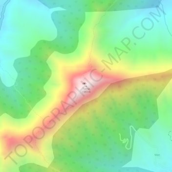 Torna topographic map, elevation, terrain