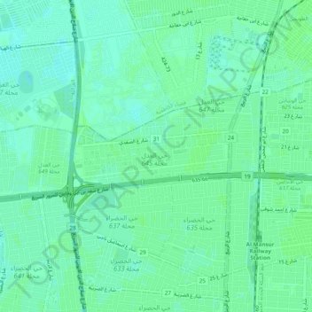 Hayy al Adl topographic map, elevation, terrain