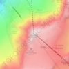 Aiguille du Midi topographic map, elevation, terrain