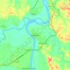 Naguilian topographic map, elevation, terrain